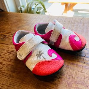 Jack and Lily Velcro Shoes - 18-24M - Coral & Pink